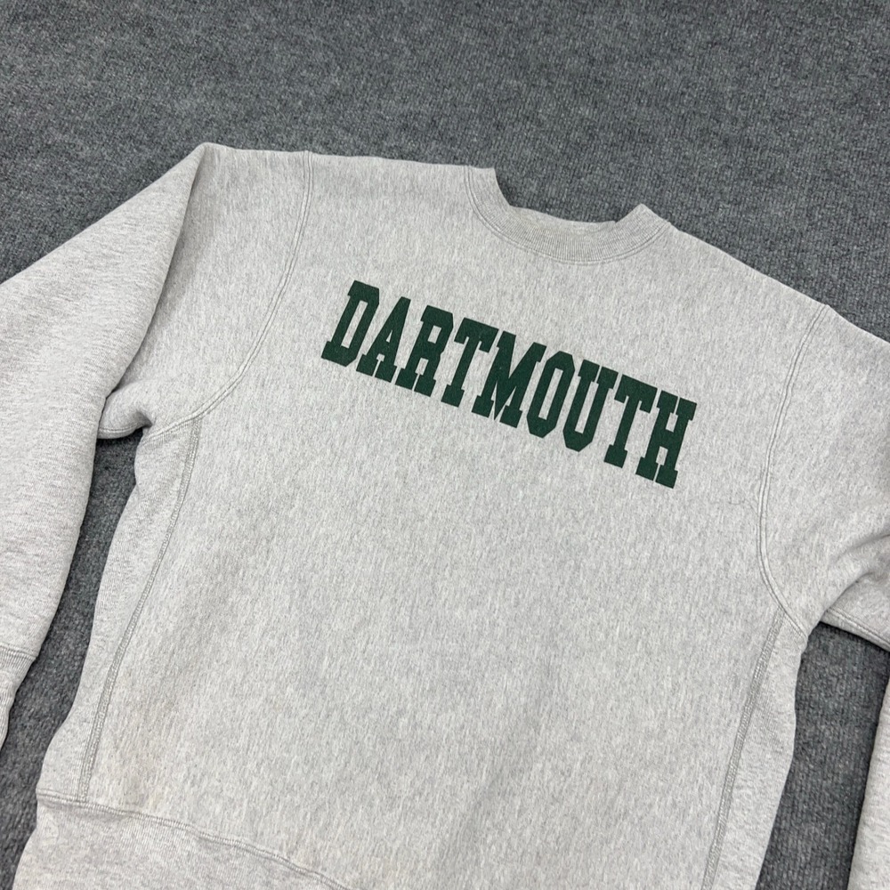 Vintage Dartmouth Big Green CAMBER Sweatshirt Mens M Gray‎ Heather Made in USA